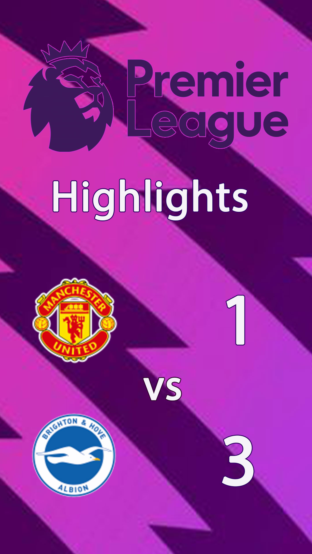 Manchester United 1 - 3 Brighton & Hove Albion : Highlight Premier League 24/25 - แมนเชสเตอร์ ยูไนเต็ด พบ ไบรท์ตัน : ไฮไลท์ พรีเมียร์ลีก 2024/25